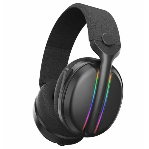 Безжични гейминг слушалки Subsonic Vektra LED, черни - съвместими с PS5, PS4, Xbox, Switch, PC и други