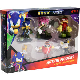 Фигурки Sonic Prime Action Figures пакет от 6 броя Deluxe Box, Вариант 1