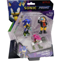 Фигурки Sonic Prime Collectible Figures пакет от 3 броя, Вариант 1