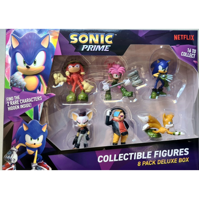 Фигурки Sonic Prime Collectible Figures пакет от 8 броя Deluxe Box, Вариант 2