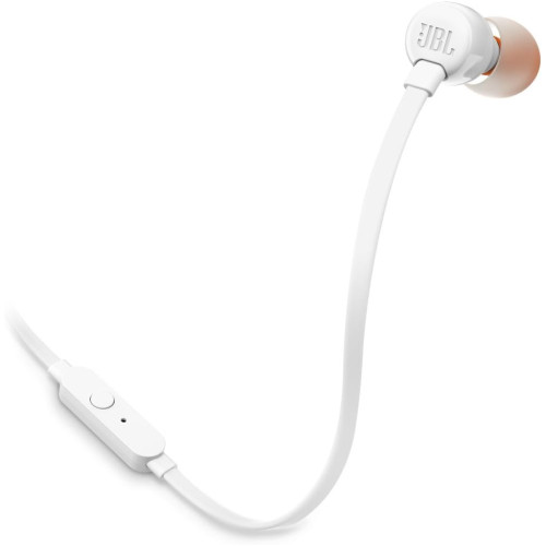 Слушалки JBL T160 in-Ear Headphones with Mic (White) - слушалки с микрофон - Бели