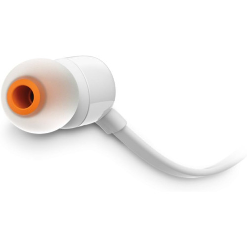 Слушалки JBL T160 in-Ear Headphones with Mic (White) - слушалки с микрофон - Бели