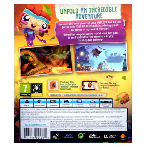 Употребявана Tearaway Unfolded за PS4