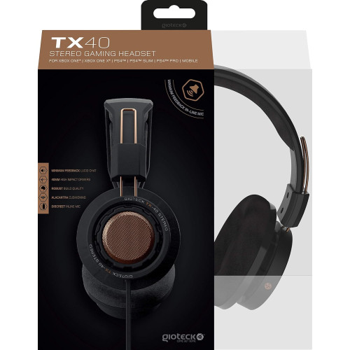 Слушалки Gioteck Wired TX-40 Stereo Headset - Copper Bronze