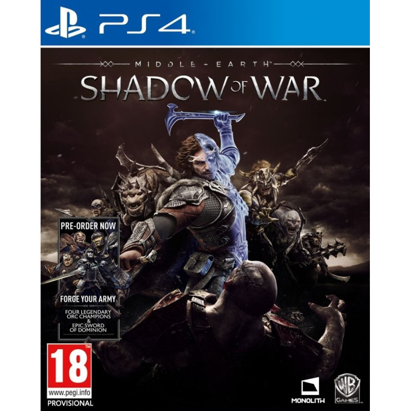 Middle-earth Shadow of War за PS4