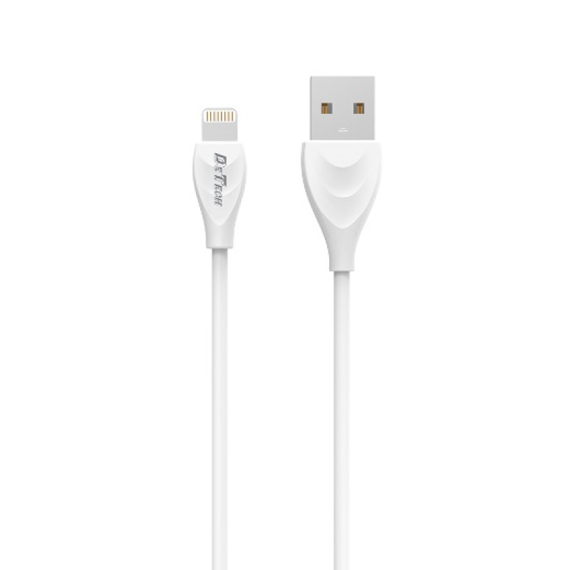 Кабел за данни DeTech DE-24i, Lightning (iPhone 5/6/7/SE), 1.0m, Бял