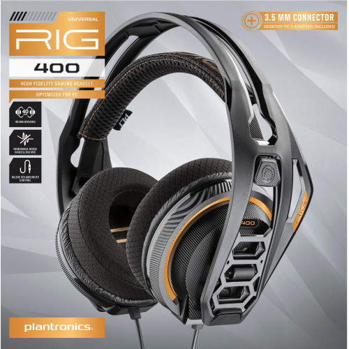 Гейминг слушалки Plantronics RIG 400 - черни